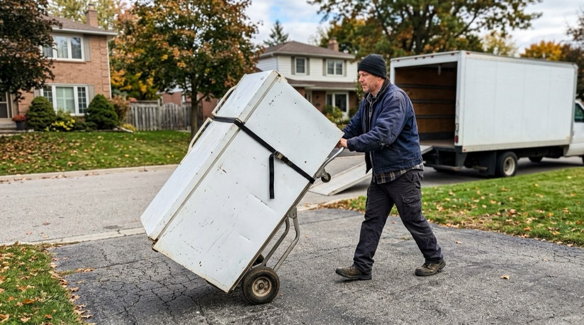 Wheeling out an old appliance
